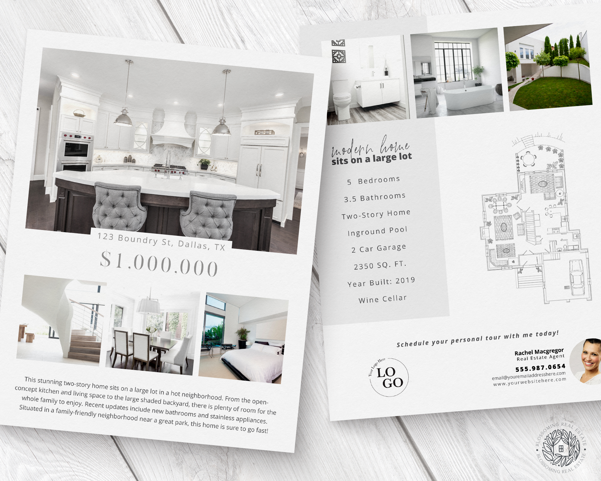 Double-Sided Property Feature Sheet