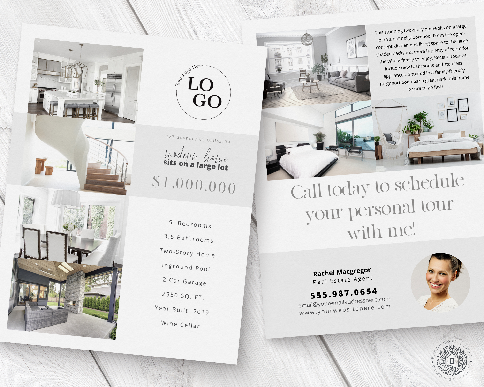 Double-Sided Property Feature Sheet