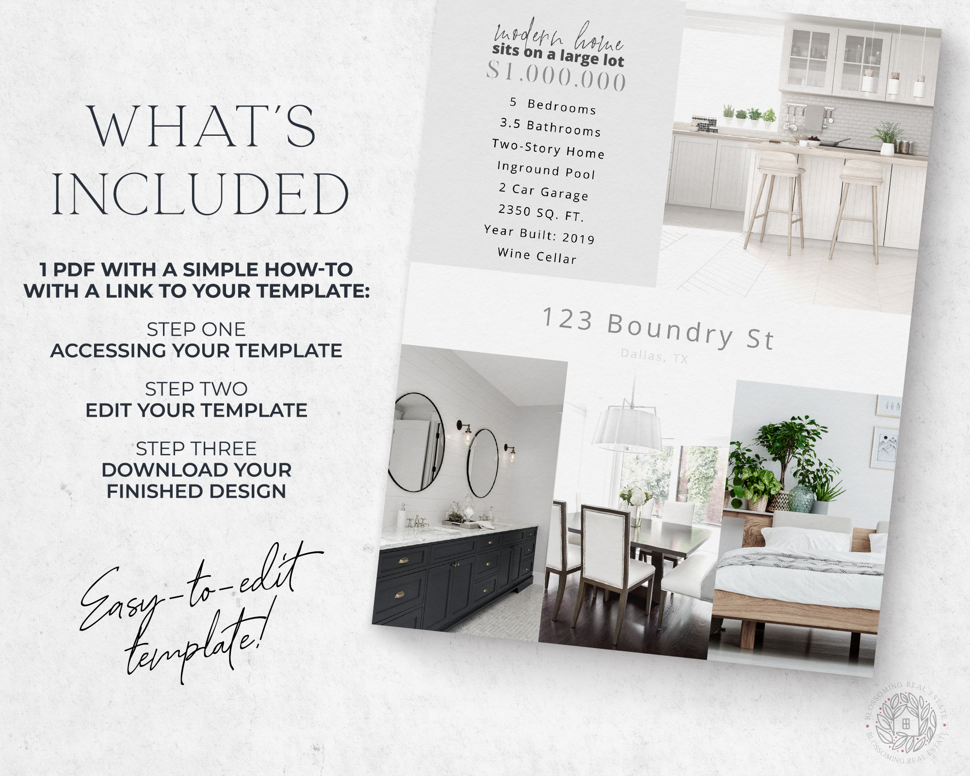 Double-Sided Property Feature Sheet
