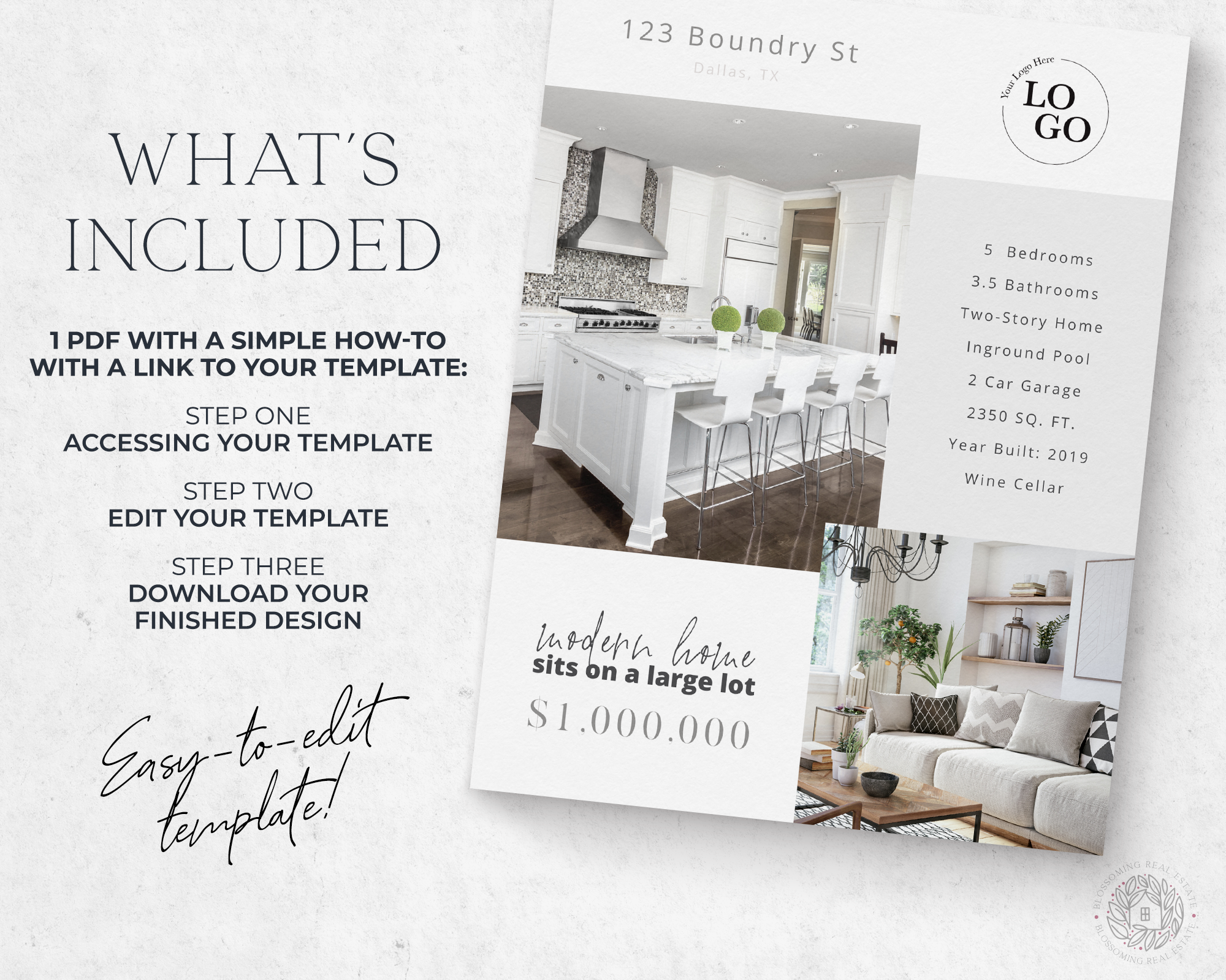 Double-Sided Property Feature Sheet