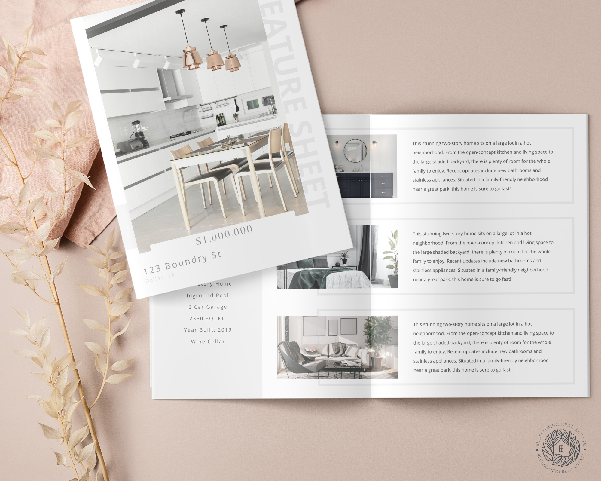 Tabloid Property Feature Sheet