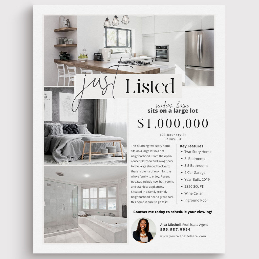 Just Listed Feature Sheet