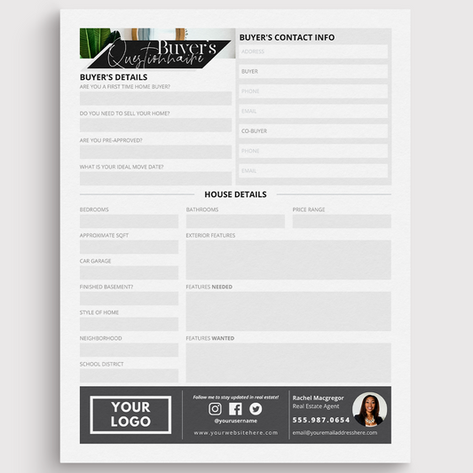 Buyer's Questionnaire